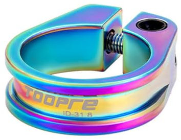 HOUSON Fahrrad Sattelklemme, Aluminiumlegierung Fahrradsattelstützenklemme Schnellspanner für Mountainbike Sattelrohr 34.9mm Bunt