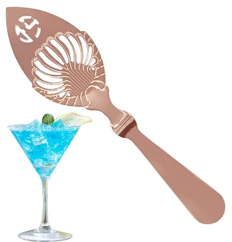 Chaies Gotero de absenta, cuchara ranurada de acero inoxidable - Cuchara con filtro para beber con diseño hueco,Herramienta de barra de cocina, cuchara fuente de absenta, acero inoxidable 304, para