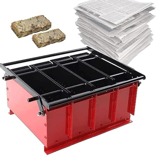 Máquina para Hacer briquetas de periódicos,Máquina para Hacer briquetas de Troncos de Papel,Máquina prensadora de Papel de desecho de Metal,Herramienta de calefacción para Estufas de Fuego para Hacer