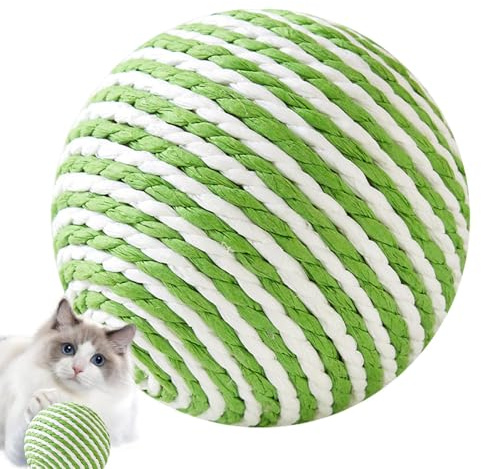 Tiragraffi per gatti in sisal - Tiragraffi per gatti con campana, divertente tiragraffi per gatti, giocattolo interattivo resistente all'usura per animali domestici