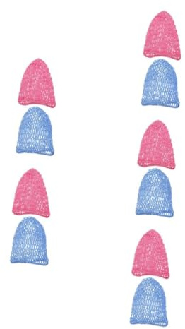 Healeved 5 Sätze Haarnetz Haarpflege Schlapphut Für Den Strand Für Damen Schlafmütze Aus Seide Netz Häkel Haarnetz Doobie Haarwickel Haarnetz Für Langes Haar Beanie 2 STÜCKE * 5