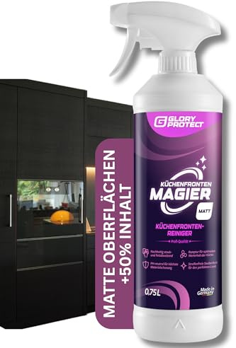 KÜCHEN-FRONTEN MAGIER MATT Küchen-Reiniger 750 ml | Professioneller Spezialreiniger für matte Küchenfronten, streifen- und schlierenfreie Oberflächen | Anti-Fingerprint