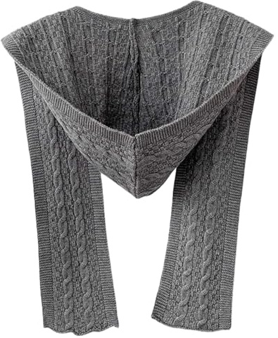 CAKEEYUM Bufanda con capucha para mujer 2 en 1 Bufanda con capucha de punto informal Cálido y multifuncional Mantón pequeño Accesorios de moda para otoño invierno primavera, para mujer, para