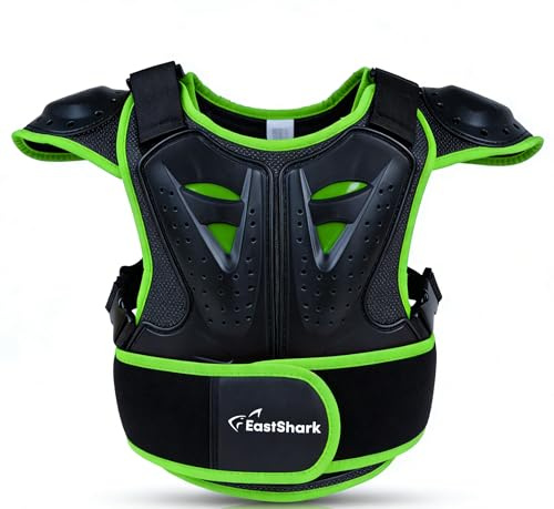 EastShark Kids Chest Protector Dirt Bike Gear Youth Motorcycle Riding Protective Gear Motocross Chest Armor for Boys Girls Mountain Biking Cycling Off-Road Riding Skiing Skating
