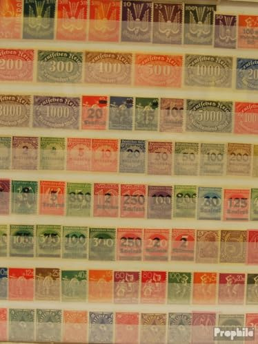 Prophila Collection Deutsches Reich 100 Verschiedene Marken postfrisch ** MNH aus Inflation 1919 bis 1923 ohne Nebengebiete (Briefmarken für Sammler)