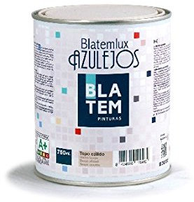 Pintura para azulejos BLATEMLUX 750ml.Color azul turquesa.