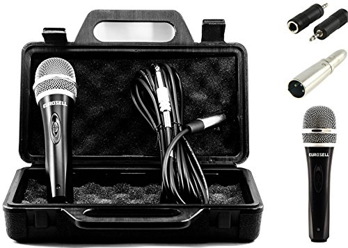 TronicXL Mikrofon dynamisch + Koffer + Kabel + Adapter XLR Klinke 6,35mm 3,5mm Universal Handmikrofon