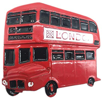 Rot Bus London UK Kühlschrankmagnet 3D Metall Handgemachtes Handwerk Touristische Reise Stadt Souvenir Sammlung Brief Kühlschrank Aufkleber