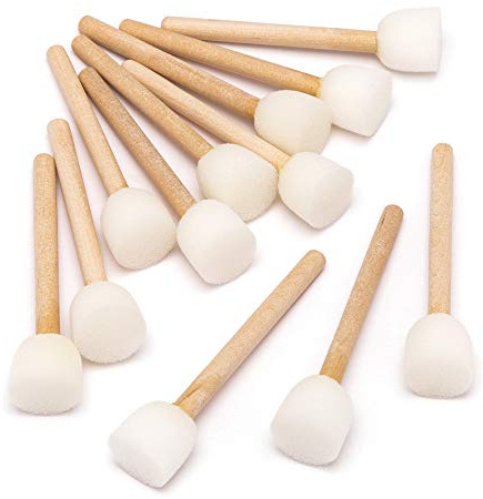 Baker Ross Mini-tampons éponges (lot de 12) - Matériel créatif pour adultes et enfants AW590 Coloris Assortis
