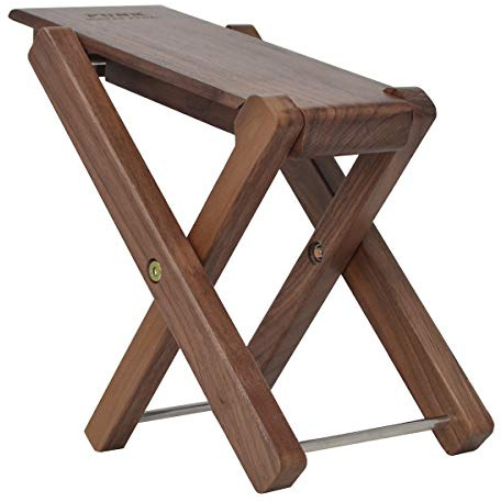 Guitar Footstool Solid Wood Guitar Pedal Guitar Foot Rest Stool Pedal 4-Level Adjustable Folding Wood Footstool Peda