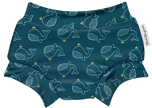 Windelmanufaktur waschbare und wiederverwendbare Schwimmwindel, Badewindel - Made in Germany (Wale, S)