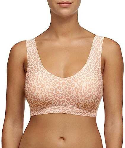 Chantelle Damen Softstretch Uw Sg Sans A. Padded V Neck Full Coverage Bra , Leo Neutral, M/L