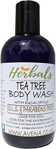 Shower Gel & Body Wash Tea Tree Oil & Eucalyptus 250 Ml For Skin Foot Wash Daily Care Relieve Spots Pimples Athlete’s Foot Fungus Jock Itch Acne Body Odour & Smelly Feet Itchy Skin