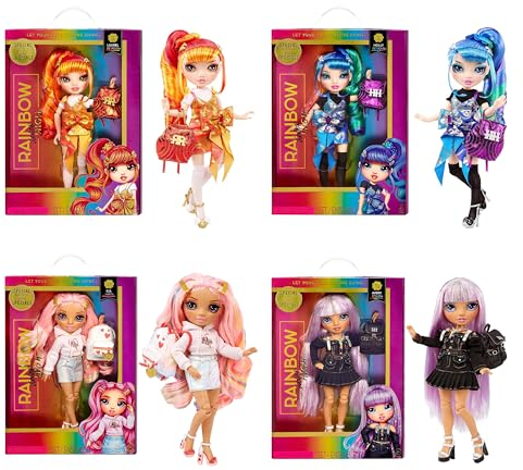 Rainbow Junior High Special Edition - 23 cm große Modepuppe mit Zubehör und aufklappbarem, weichem Rucksack - Geschenk & Sammlerstück für Kinder von 4-12 Jahren - ZUFÄLLIGE Auswahl