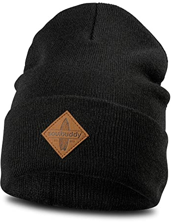 Soulbuddy Beanie für Kinder, stylische Strickmütze für Kleinkinder, 3 Größen verfügbar (S, M & L), warme Wintermütze für Jungen und Mädchen