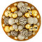 Christmas Gifts Bolas de Navidad Doradas - 101 Piezas Adornos Navideños - Adornos Navideños Plástico - Ø3/4/6 CM - para Uso en Interiores y al Aire Libre - con Ganchos de Bolas de Navidad