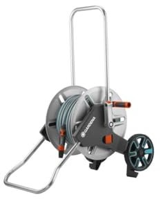 GARDENA CleverRoll M Metall Schlauchtrommel - Classic Schlauch 25m Ø15mm - geeignet für kleinen Garten - Komplettset (18543-26)