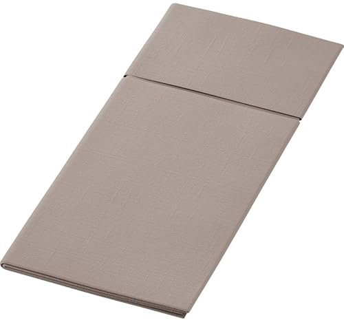 184 Duniletto® Napkin Bags / Cutlery Pockets 40 x 48 cm Greige