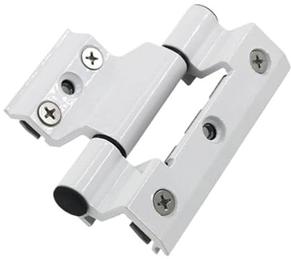 Bisagra de puerta de aleación de aluminio, bisagras plegables de puente roto para una fácil instalación de muebles, kit de herrajes para ventanas (1 unidad) (A-95 mm)