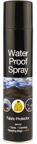 ANGIX 1 x Waterproof Spray Fabric Protector for Tents, Sleeping Bags, Shoes, Boots, Umbrellas & Outing Fishing Camping 300ml Rain & Stain Protection Water Repellent Spray