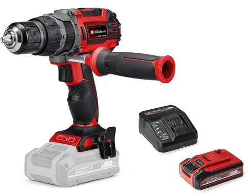 Einhell Professional Perceuse Visseuse à percussion sans fil TP-CD 18/60 Li-i BL-Solo Power X-Change (Li-Ion, 18V, moteur sans charbon, Couple 60 Nm) avec Chargeur et Batterie 4,0Ah PLUS