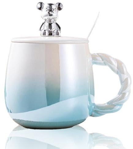 Taza de café grande, 450 ml, XXL y de gres, porcelana y cerámica