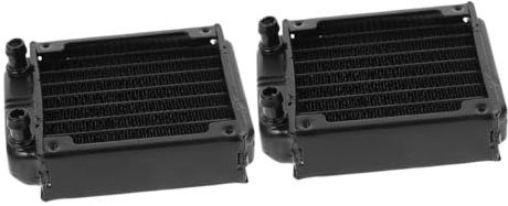 jojofuny 2pcs Computer Cooling Heat Sink Water Cooling Radiator Radiator Heat Exchanger