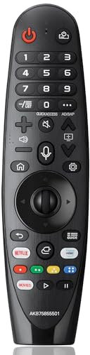 Voice Magic TV Remote for LG Smart TV 2019-2021 AKB75855501 Replace LG Magic Remote Control AN-MR20GA AN-MR19BA with Pointer Function