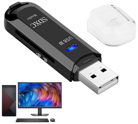 Lettore Di Carte Veloci, Lettore Di Carte Multifunzionale 5 GBP Ad Alta Velocità Senza Attesa, Accessorio Elettronico Portatile Per Tablet, Droni, Monitor, Televisori LCD, Telecamere, Computer