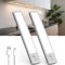Lampe de Placard, USB-C Eclairage LED Rechargeable, Lampe Détecteur de Mouvement, Lampe LED sans Fil pour Armoire, Placard, Escalier (20cm, 2 Pièce)