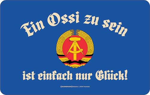 Rahmenlos® Breakfast Chopping Board for Former GDR Citizens: Ein Ossi zu sein ist Glück [German Language]