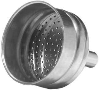Cecotec Accesorio Cafetera Italiana Piccolina Funnel 4. Embudo de Aluminio para Cafeteras Italianas, Facilita Uso, Extracción Óptima, Asegura Cantidad Justa, Calidad sin Comprometer, Sabor Tradicional