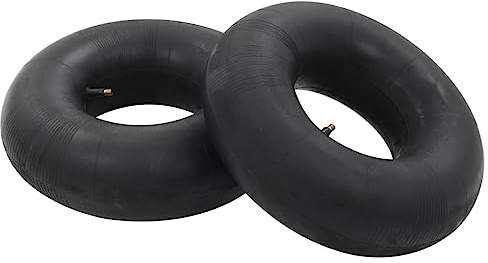 Lot de 2 pneus de brouette 15 x 6.00-6 avec chambre à air 4PR - Roue de rechange pour diable - Chariot de transport - Charge maximale : 160 kg
