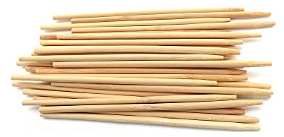 BambooMN - 5mm Semi-Point Candy Apple Bamboo Skewers - 8.5 (21.5cm) - 1,000 Pieces