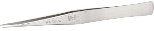 Weller Erem AASASL Präzisionspinzette mit Feinen, Robusten Spitzen für Standardanwendungen, 127mm