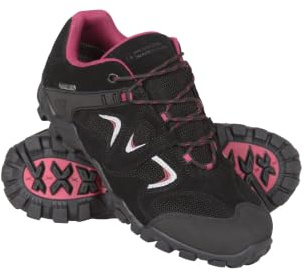 Mountain Warehouse Curlews Schuhe für Damen - Wasserfest, schnelltrocknend, Schuhe, lässig, Eva-Zwischensohle, Wanderschuhe, Laufsohle 100% Gummi - Für Wandern Schwarz Damen-Schuhgröße 39 DE