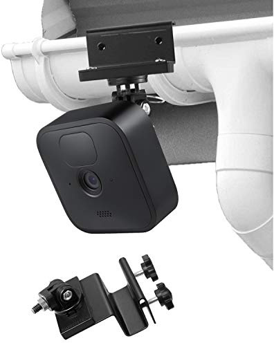 Wasserstein wetterfeste Regenrinnenhalterung kompatibel mit Blink Outdoor & Blink XT2/XT Outdoor Kamera mit Universal Schraubenadapter - Bessere Platzierung für besseren Schutz (schwarz)