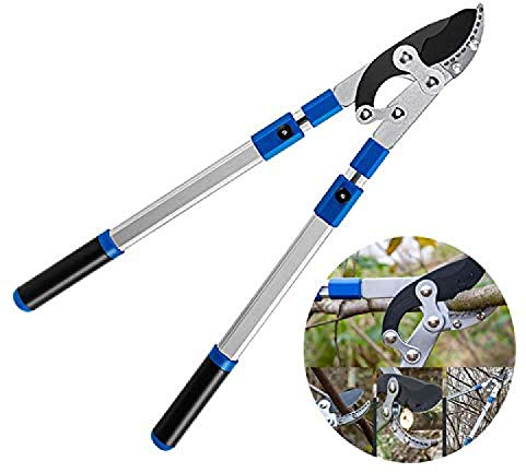 RONGJJ Astschere, Teleskop-Amboss-Loppers-Gartenwerkzeug Einfacher Schnitt Für Gartenarbeiten In Secateur-Qualität Ausziehbar Gartenschere Mit 69 Bis 101 cm Gartenschere