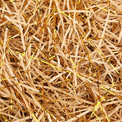 Hifot 100 Gramm Raffia Geschreddertes Papier Hamper Shred Geschenk Füllung Geschenk Hamper füllen Verpackung Party Supplies