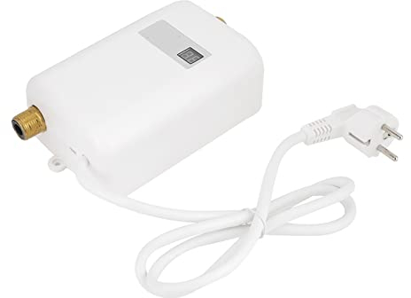 Headerbs Chauffe-Eau, 3000W/3800W Chauffe-Eau électrique instantané Réservoir Salle de Bains Cuisine Chauffage de l'eau Chaude (3800W UE 220V)