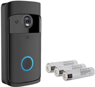 ThikK Smart Doorbell Camera Wifi Wireless Video Doorbell Call Intercom for Apartments Door Bell with Free Cloud Storage Home WiFi Bell(Doorbell x Battery)