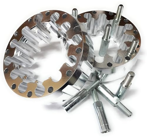 Separador XPEED Espaciador Extensor Rueda Trasera Solo Compatible Con Yamaha YFM 350 Raptor 04-11 Ancho Amplia 45mm Por Rueda - 4/115 Con Alargadores de Metrico 10 x 125 Set Para 2 Ruedas.