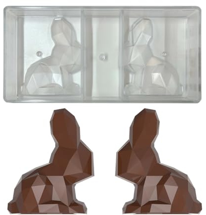 Stampo per cioccolato in policarbonato CONIGLIO ORIGAMI