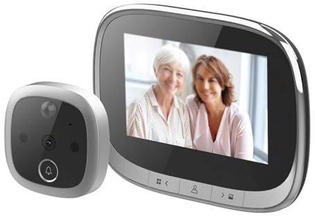 MOMCO Electronic Door Viewer Bell IR Night Door Camera Photo Video Record Digital Door Camera Smart Doorbell