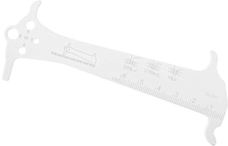 Ksikdeg Road Bike Chain Tool Measure Ruler Bicycles Chain Wear Indicators Checker Bicycles Chain Gauge Measurement