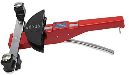 CT-999 - Piegatubi a 7 angoli 90°, per tubi in rame e acciaio inox, colore: rosso