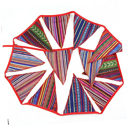 TOPPERFUN Hanging Flag for Tent Home Design National Style Outdoor Flag Pole Decor Festive Bunting