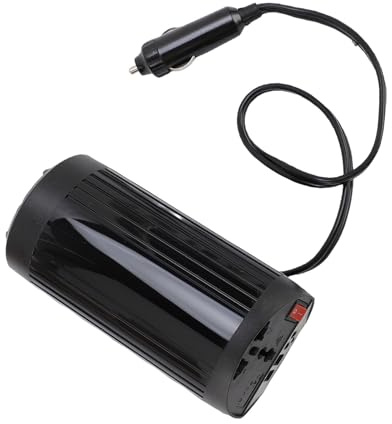 Dilwe Inverter per Auto da 200 W Inverter Portable DC a 220 V Cigar Accendi più Leggera di Tipo C Carica per i Veicoli in Campeggio con Supporto per più Dispositivi e Conversione Efficiente
