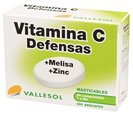 VALLESOL vitamina C + melisa + zinc caja 24 uds