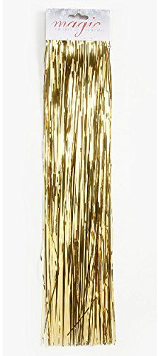 Inge-glas Lametta Goldglanz Glatt 50cm - Baumschmuck Weihnachten Weihnachtsbaum Gold Glänzend